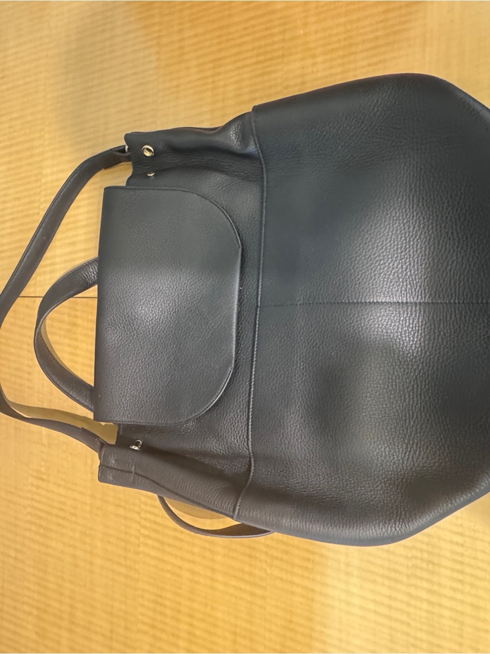 Cuyana Black Women’s Leather Tote Backpack Bag